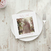 Custom Birthday Napkins with Photo - Personalized  Serviette