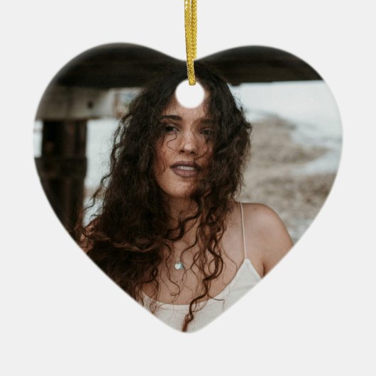 Custom Birthday Ornament with Photo & Message (Vorne)