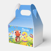 Custom Birthday Party Box Junge 3 yrs Lil’ Ladybug Geschenkschachtel (Rückseite)
