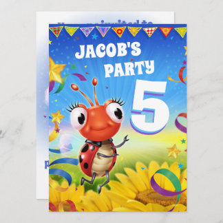 Custom Birthday Party einladen Junge 5 Jahre alt Einladung