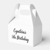 Custom Birthday Party Fevor Boxes Geschenkschachtel (Vorderseite)