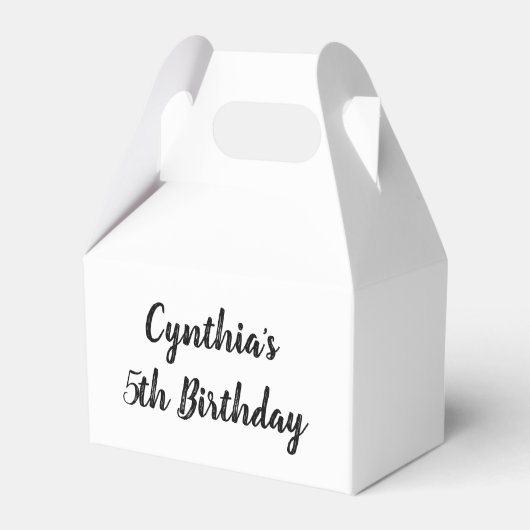 Custom Birthday Party Fevor Boxes Geschenkschachtel (Vorderseite)
