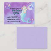 Custom Birthday Party Invitation | Editable Templa Mitteilungskarte (Vorne/Hinten)
