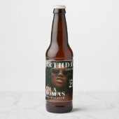 Custom Birthday Party Magazine Cover Cheers Bierflaschenetikett (Vorderseite)