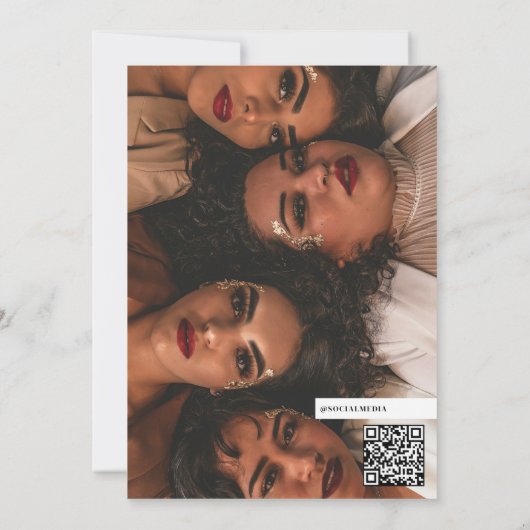 Custom Birthday Party Magazine Coverage Fotos Dankeskarte (Rückseite)