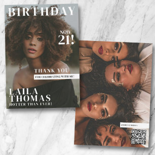 Custom Birthday Party Magazine Coverage Fotos Dankeskarte