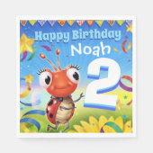 Custom Birthday Party Papier Serviette Junge 2 Jah (Vorderseite)