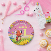 Custom Birthday Party Platte Girl 1 Jahr alt Pappteller (Party)