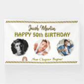 Custom Birthday Party Vinyl Banner (Horizontal)