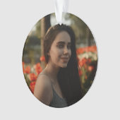 Custom Birthday Photo Keepsake Ornament (Vorderseite)