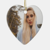 Custom Birthday Photo Ornaments – Keepsakes Keramik Ornament (Rechts)