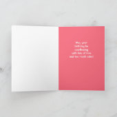 Custom Birthday Pink Balloons Gruß Karte (Innenseite)