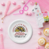 Custom Birthday Pizza Party Plate Pappteller (Party)