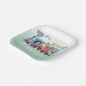 Custom Birthday Sign Chugga Chugga Choo Choo Pappteller (Gewinkelt)