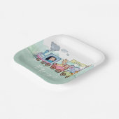 Custom Birthday Sign Chugga Chugga Choo Choo Pappteller (Gewinkelt)