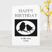 Custom Birthday Sweetheart Man I Liebe Karte (Gelbe Blume)