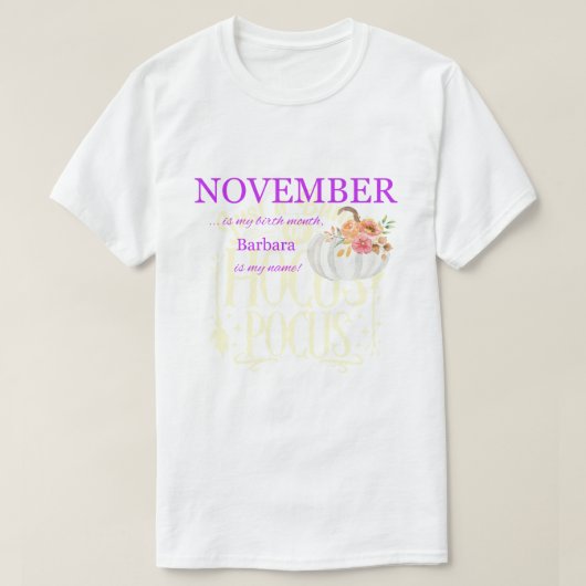 Custom Birthday T-Shirt (Design vorne)