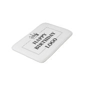 Custom Birthday Template Personalize Gift Design Badematte (Schrägansicht)