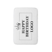 Custom Birthday Template Personalize Gift Design Badematte (Vorderseite Vertikal)