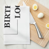 Custom Birthday Template Personalize Gift Design Geschirrtuch (Viertel Falte)