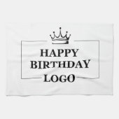 Custom Birthday Template Personalize Gift Design Geschirrtuch (Horizontal)