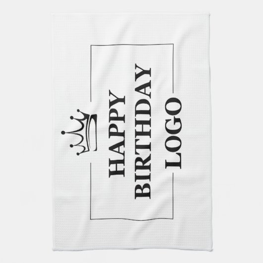 Custom Birthday Template Personalize Gift Design Geschirrtuch (Vertikal)