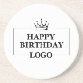 Custom Birthday Template Personalize Gift Design Getränkeuntersetzer (Vorne)
