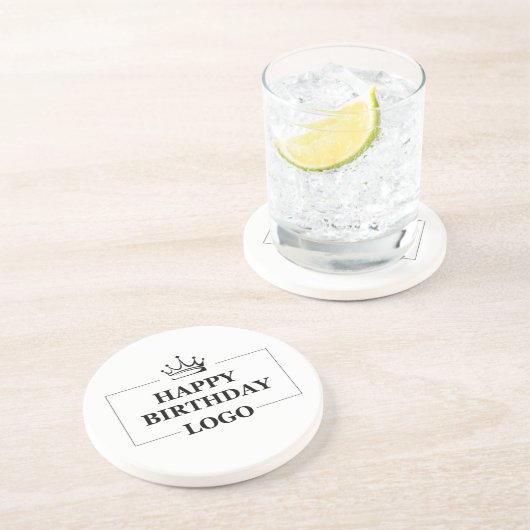Custom Birthday Template Personalize Gift Design Getränkeuntersetzer (Seite)