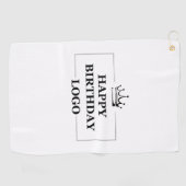 Custom Birthday Template Personalize Gift Design Golfhandtuch (Horizontal)