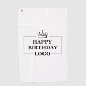 Custom Birthday Template Personalize Gift Design Golfhandtuch (Vorderseite)