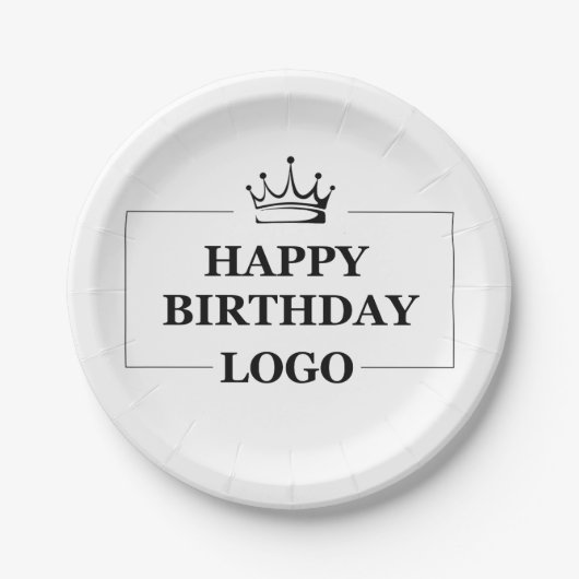 Custom Birthday Template Personalize Gift Design Pappteller (Vorderseite)