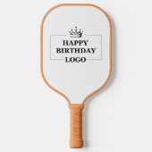 Custom Birthday Template Personalize Gift Design Pickleball Schläger (Vorderseite)