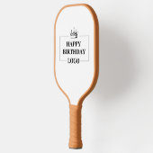 Custom Birthday Template Personalize Gift Design Pickleball Schläger (Links)