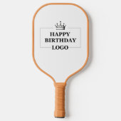 Custom Birthday Template Personalize Gift Design Pickleball Schläger (Rückseite)