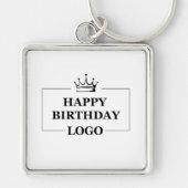 Custom Birthday Template Personalize Gift Design Schlüsselanhänger (Vorne)