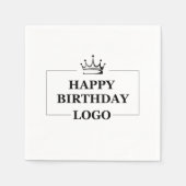 Custom Birthday Template Personalize Gift Design Serviette (Vorderseite)