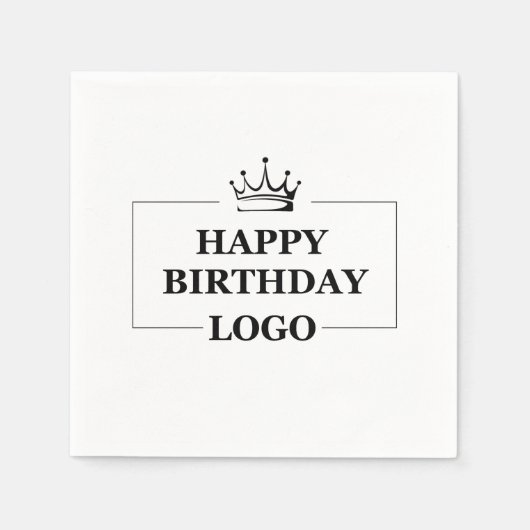 Custom Birthday Template Personalize Gift Design Serviette (Vorderseite)