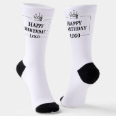 Custom Birthday Template Personalize Gift Design Socken (Gewinkelt)