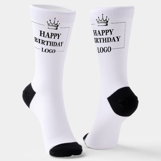 Custom Birthday Template Personalize Gift Design Socken (Gewinkelt)