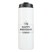Custom Birthday Template Personalize Gift Design Thermosbecher (Vorderseite)