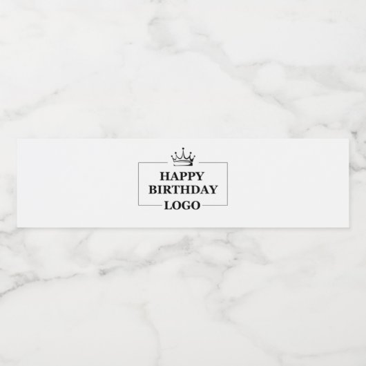 Custom Birthday Template Personalize Gift Design Wasserflaschenetikett (Einzelnes Label)