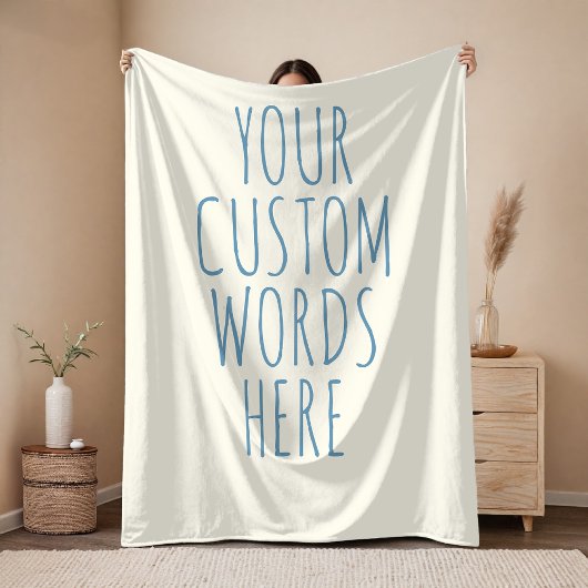 Custom Birthday Text Blanket Gift for Women or Mom Fleecedecke