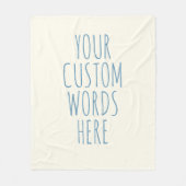 Custom Birthday Text Blanket Gift for Women or Mom Fleecedecke (Vorderseite)
