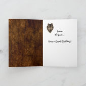Custom Birthday - Wolf und Pack Quote Karte (Innenseite)