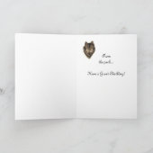 Custom Birthday - Wolf und Pack Quote Karte (Innenseite)