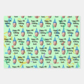 Custom Birthday Wrapping Paper Geschenkpapier Set (Vorderseite 2)
