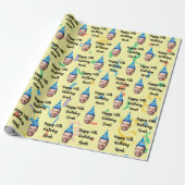 Custom Birthday Wrapping Paper, Happy Birthday Geschenkpapier (Ungerollt)