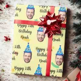Custom Birthday Wrapping Paper, Happy Birthday Geschenkpapier
