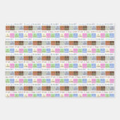 Custom Birthday wünscht Geschenkpapier Set (Vorderseite)