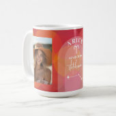 Custom Birthday Zodiac Aries - Foto Modernes Desig Kaffeetasse (Vorderseite Links)